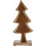 Reduzierte Braune Weihnachtsfiguren aus Holz 
