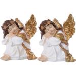 Reduzierte Goldene Engelpaare mit Engel-Motiv 
