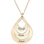 Silberne MyNameNecklace Familienketten vergoldet aus Silber personalisiert für Damen 