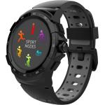 Anthrazitfarbene MyKronoz Smartwatches aus Metall mit GPS mit Kunststoff-Uhrenglas mit Metallarmband für Herren 