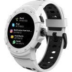 Schwarze MyKronoz Smartwatches mit GPS mit Kunststoff-Uhrenglas mit Metallarmband für Kinder 
