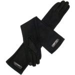 Schwarze 20er Handschuhe lang Damenhandschuhe Fingerhandschuhe Ballhandschuhe 