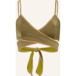 Hellgrüne MYMARINI Nachhaltige Bikini-Tops aus Polyamid ohne Bügel für Damen Größe S für den für den Winter 