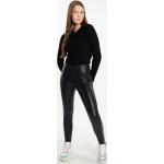 Reduzierte Schwarze MyMo Mini Damencardigans mit Reißverschluss aus Viskose Cropped Größe XS 