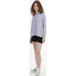 Reduzierte Fliederfarbene MyMo Rundhals-Ausschnitt Tunika-Blusen für Damen Größe XS 