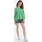 Reduzierte Grüne MyMo Rundhals-Ausschnitt Tunika-Blusen für Damen Größe XS 