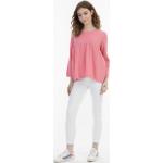 Reduzierte Pinke MyMo Rundhals-Ausschnitt Tunika-Blusen für Damen Größe XS 