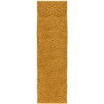 Goldene Unifarbene Moderne Shaggy Teppiche aus Jute 