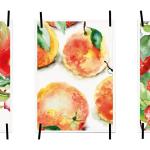 Myprinti® Küchenbilder Poster Bilder Für Die Küche Küchenposter Kunstdrucke | Moderne Wanddeko Deko Birnen, Äpfel, Brombeeren