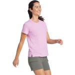 Lila Unifarbene Kurzärmelige Eddie Bauer T-Shirts für Damen Größe XS 