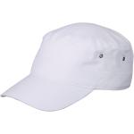 Weiße Unifarbene Myrtle Beach Army-Caps mit Meer-Motiv mit Klettverschluss aus Baumwolle für Herren 