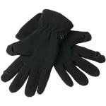 Schwarze Myrtle Beach Touchscreen-Handschuhe mit Meer-Motiv aus Fleece für Herren Größe M 