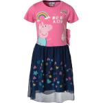 Reduzierte Pinke Peppa Wutz Jerseykleider für Kinder mit Schweinemotiv aus Jersey für Mädchen Größe 98 