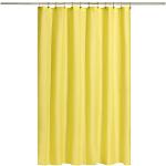 Gelbe Textil-Duschvorhänge aus Textil maschinenwaschbar 183x183 