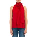 Rote N. 21 Festliche Blusen aus Seide für Damen Größe XL 