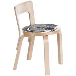 Moderne Artek Mumins Stühle im Bauhausstil aus Massivholz gepolstert 