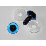 8 mm SICHERHEITSAUGEN  1 Paar nach EN 71-3 hellblau AMIGURUMI Augen