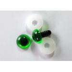 6 mm SICHERHEITSAUGEN  1 Paar nach EN 71-3 grün  neongrün AMIGURUMI Augen 