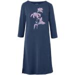 Reduzierte Blaue Blumenmuster TCHIBO Damennachthemden aus Baumwolle Größe M 