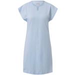 Reduzierte Blaue Melierte TCHIBO Damennachthemden aus Baumwolle Größe L 