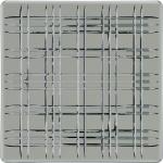 Graue Moderne Nachtmann Square Quadratische Servierplatten 28 cm aus Kristall spülmaschinenfest 