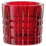 Rote Nachtmann Square Teelichthalter aus Kristall 