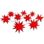 Rote Sterne Näve Lichterketten mit Weihnachts-Motiv aus Kunststoff 