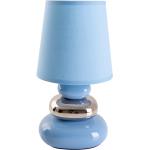 Blaue Näve Runde Tischlampen & Tischleuchten aus Keramik E14 