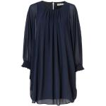 Reduzierte Marineblaue Unifarbene Langärmelige Naf Naf Mini Minikleider & kurze Kleider aus Polyester für Damen Größe XS 