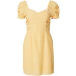 Reduzierte Gelbe Unifarbene Naf Naf Mini Damenkleider aus Viskose Größe S für den für den Sommer 