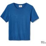 Reduzierte Blaue Kurzärmelige TCHIBO Bio Kaschmir-Pullover aus Wolle für Damen Größe M 
