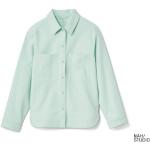 Reduzierte Blaue TCHIBO Bio Mini Nachhaltige Blusenjacken mit Knopf aus Baumwolle für Damen Größe L 
