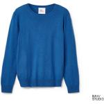 Blaue TCHIBO Bio Kaschmir-Pullover aus Baumwolle für Damen Größe S 