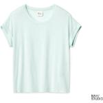 Reduzierte Blaue TCHIBO Bio Nachhaltige T-Shirts aus Baumwolle für Damen Größe XS für den für den Sommer 