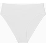 Weiße COS Feinripp-Unterhosen aus Polyamid für Damen Größe S 