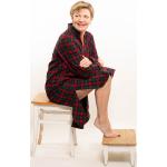 Rote Karo Nahtur Design Nachhaltige Pyjamas kurz mit Reißverschluss aus Flanell für Herren Größe XS 