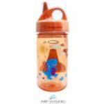 Nalgene Grip-N-Gulp Trinkflasche für Kinder, 350ml, orange mit Vulkan