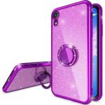 Violette Elegante iPhone XR Cases Art: Soft Cases mit Glitzer aus Silikon 