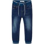 Blaue Unifarbene name it Bio Baggy Jeans für Kinder aus Denim 