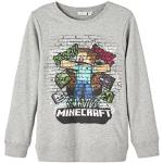 Graue Melierte name it Minecraft Bio Kinderhoodies & Kapuzenpullover für Kinder für Jungen Größe 116 