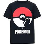 Schwarze Kurzärmelige name it Pokemon Kinder T-Shirts für Jungen Größe 158 
