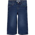 Reduzierte Dunkelblaue name it 5-Pocket Jeans für Kinder mit Knopf aus Denim für Mädchen Größe 98 