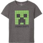 Dunkelgraue Melierte name it Minecraft Kinder T-Shirts aus Baumwolle für Jungen Größe 116 