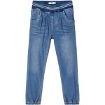 Blaue Bestickte name it Baggy Jeans für Kinder für Mädchen Größe 80 