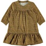 Reduzierte Gelbe Langärmelige name it Rundhals-Ausschnitt Kinderkleider mit Ärmeln aus Baumwolle für Mädchen Größe 68 