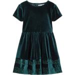 Reduzierte Dunkelgrüne Elegante name it Kindersamtkleider aus Samt für Mädchen Größe 98 
