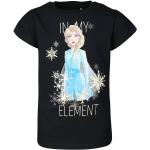 Dunkelblaue name it Die Eiskönigin - völlig unverfroren Elsa Kinder T-Shirts mit Glitzer aus Baumwolle für Mädchen Größe 92 