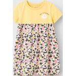 Reduzierte Gelbe name it Bio Rundhals-Ausschnitt Kinderkleider aus Baumwolle für Mädchen Größe 116 