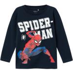 Reduzierte Langärmelige name it Spiderman Longsleeves für Kinder & Kinderlangarmshirts aus Jersey für Jungen 