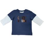 Reduzierte Blaue Langärmelige name it Rundhals-Ausschnitt Printed Shirts für Kinder & Druck-Shirts für Kinder aus Baumwolle Größe 56 